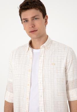 Erkek Taş Uzun Kollu Gömlek - 50300444016