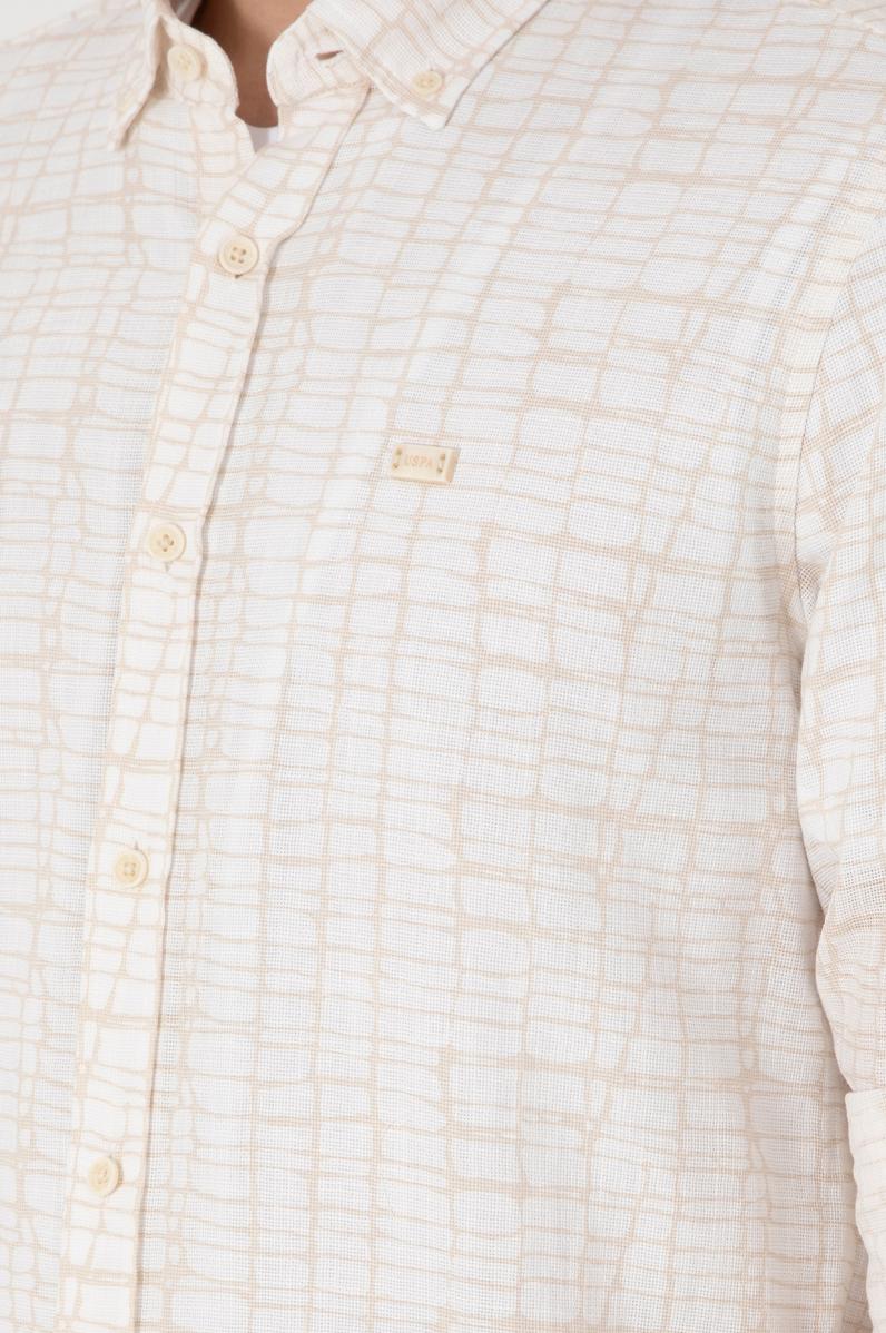 Erkek Taş Uzun Kollu Gömlek