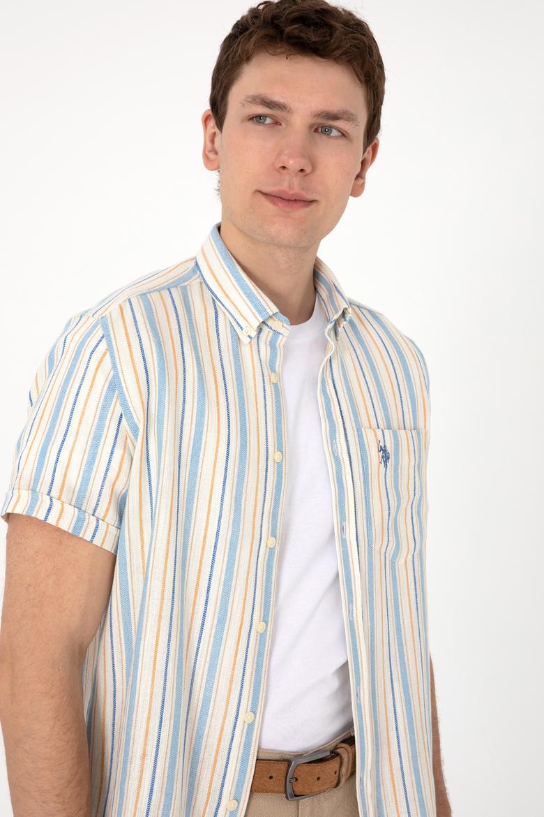 Erkek Açık Mavi Kısa Kollu Gömlek - 50300196009