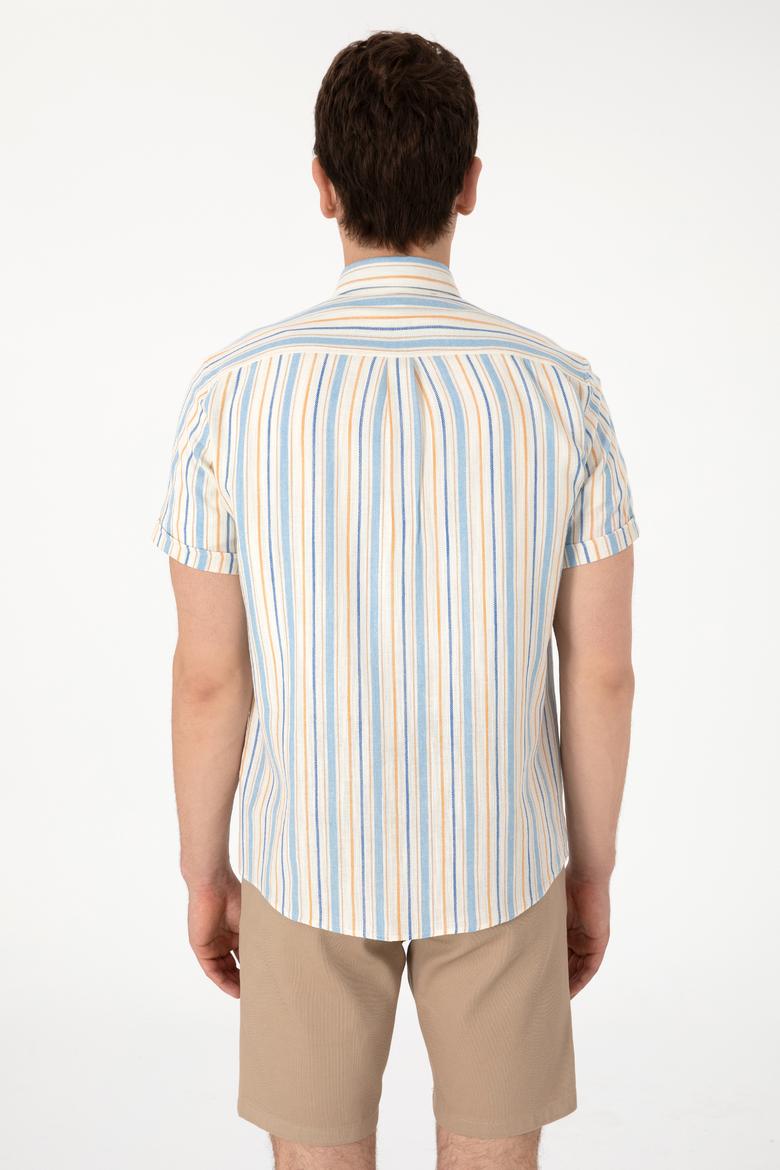 Erkek Açık Mavi Kısa Kollu Gömlek - 50300196009