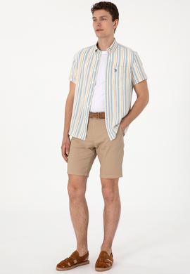 Erkek Açık Mavi Kısa Kollu Gömlek - 50300196009