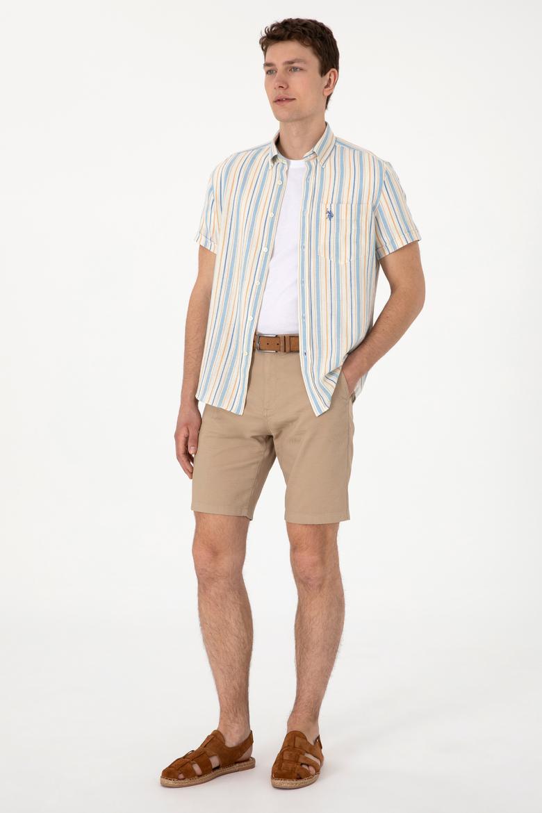 Erkek Açık Mavi Kısa Kollu Gömlek - 50300196009