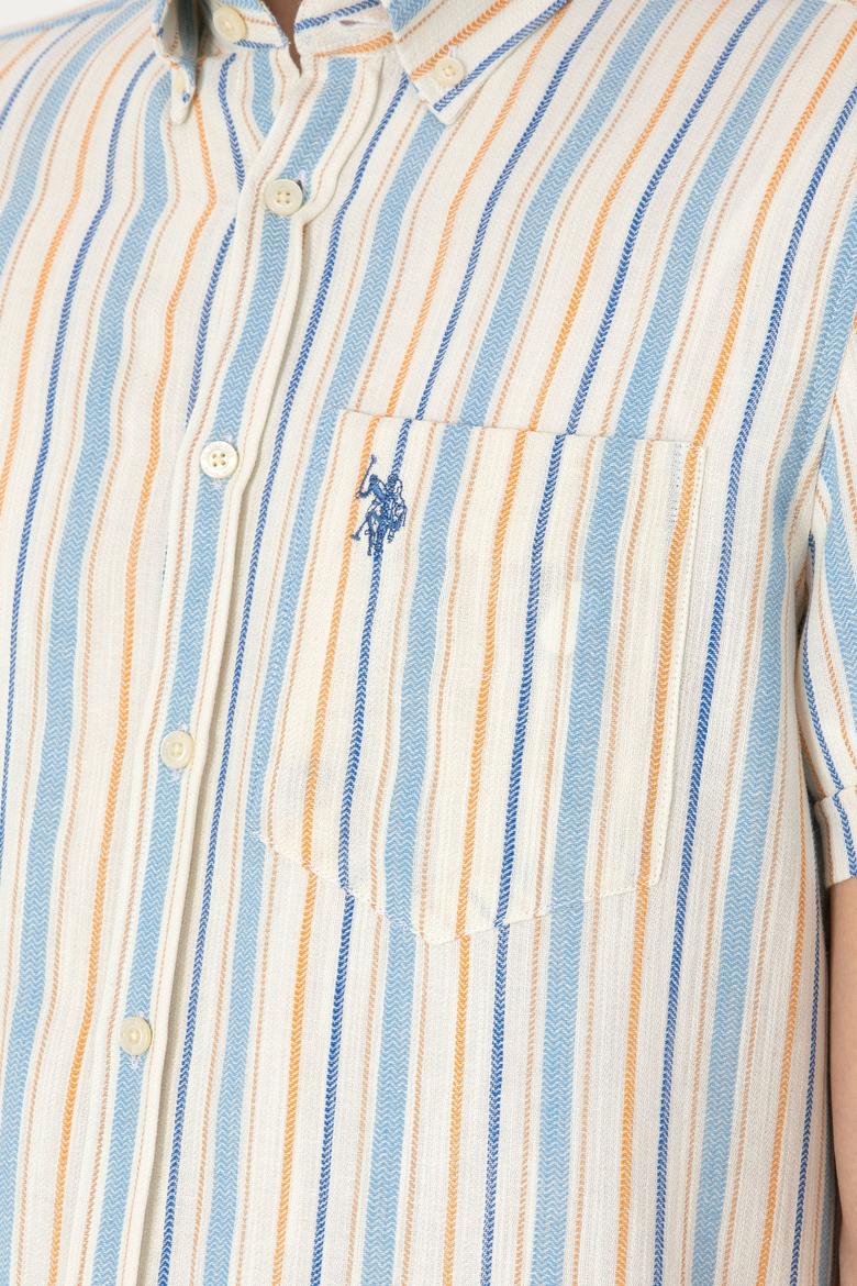 Erkek Açık Mavi Kısa Kollu Gömlek - 50300196009