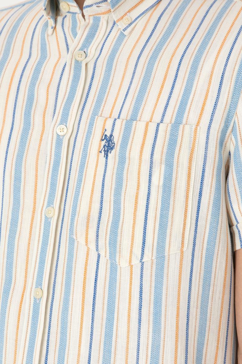 Erkek Açık Mavi Kısa Kollu Gömlek