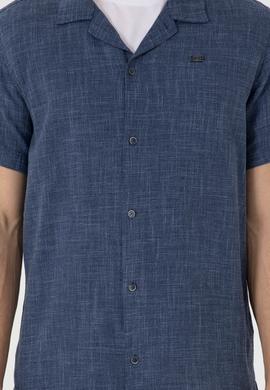Erkek Lacivert Kısa Kollu Gömlek - 50302536009