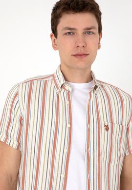 Erkek Kırmızı Kısa Kollu Gömlek - 50300196006