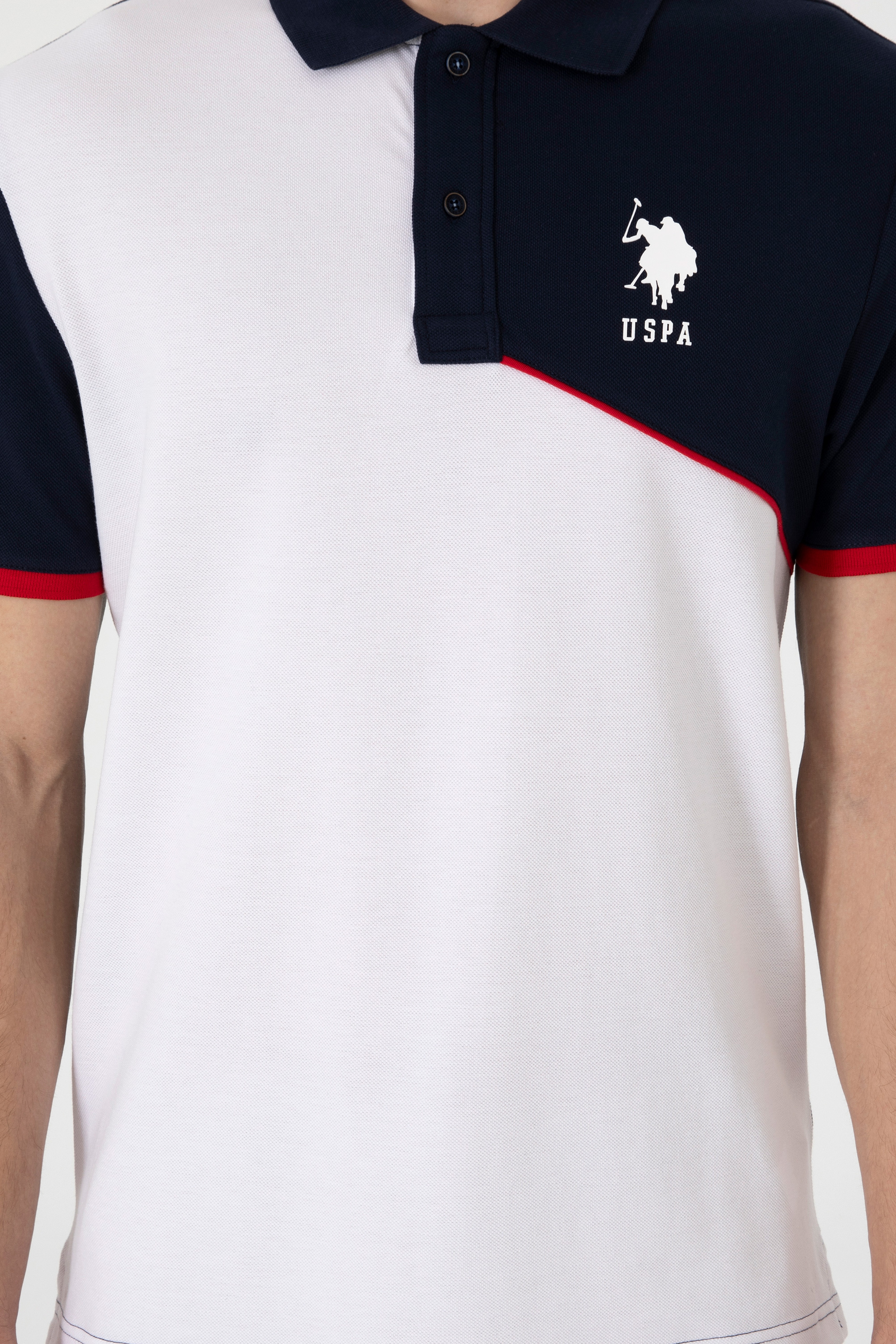 Erkek Regular Fit Polo Yaka Lacivert Tişört - Image 6
