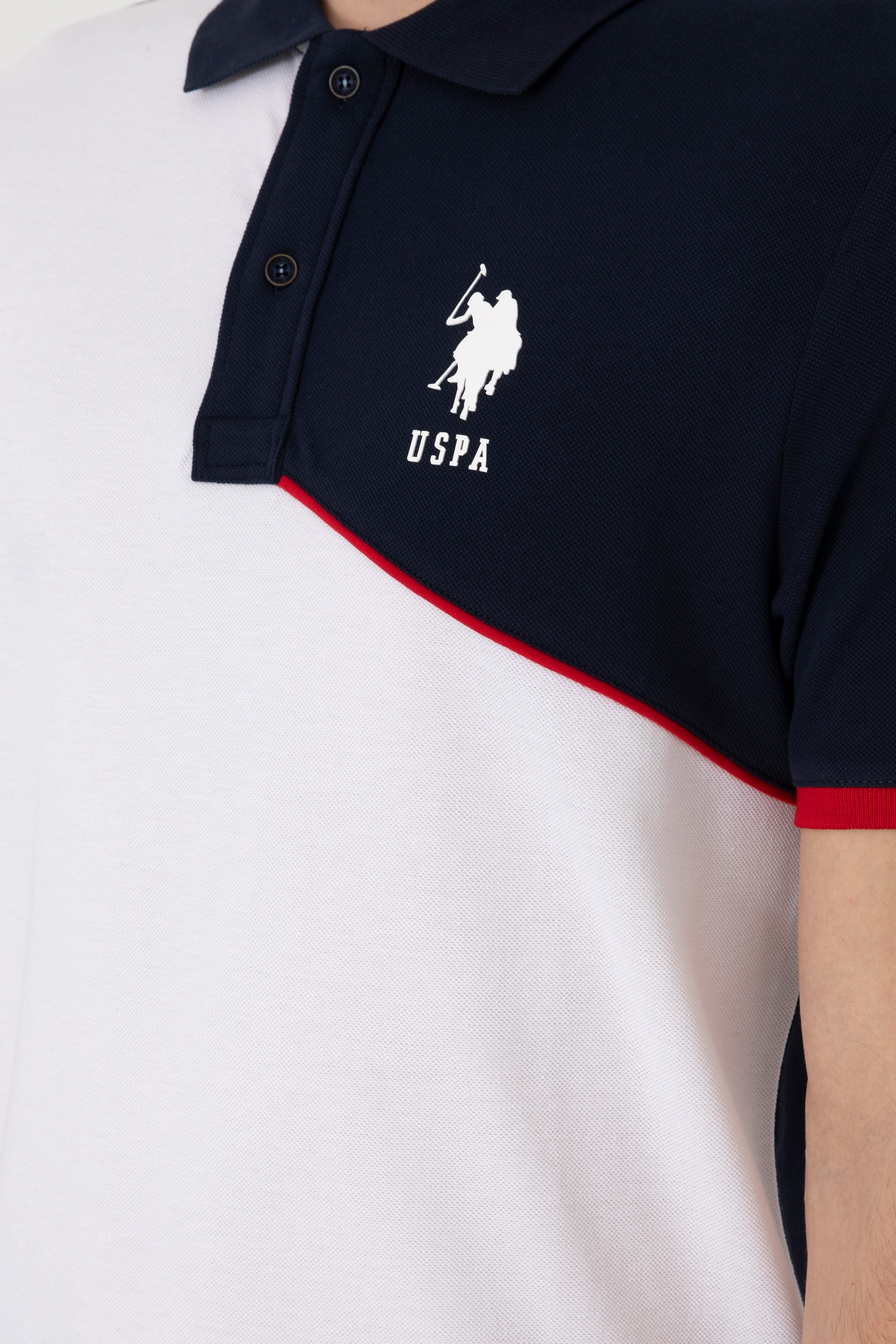 Erkek Regular Fit Polo Yaka Lacivert Tişört - Image 7