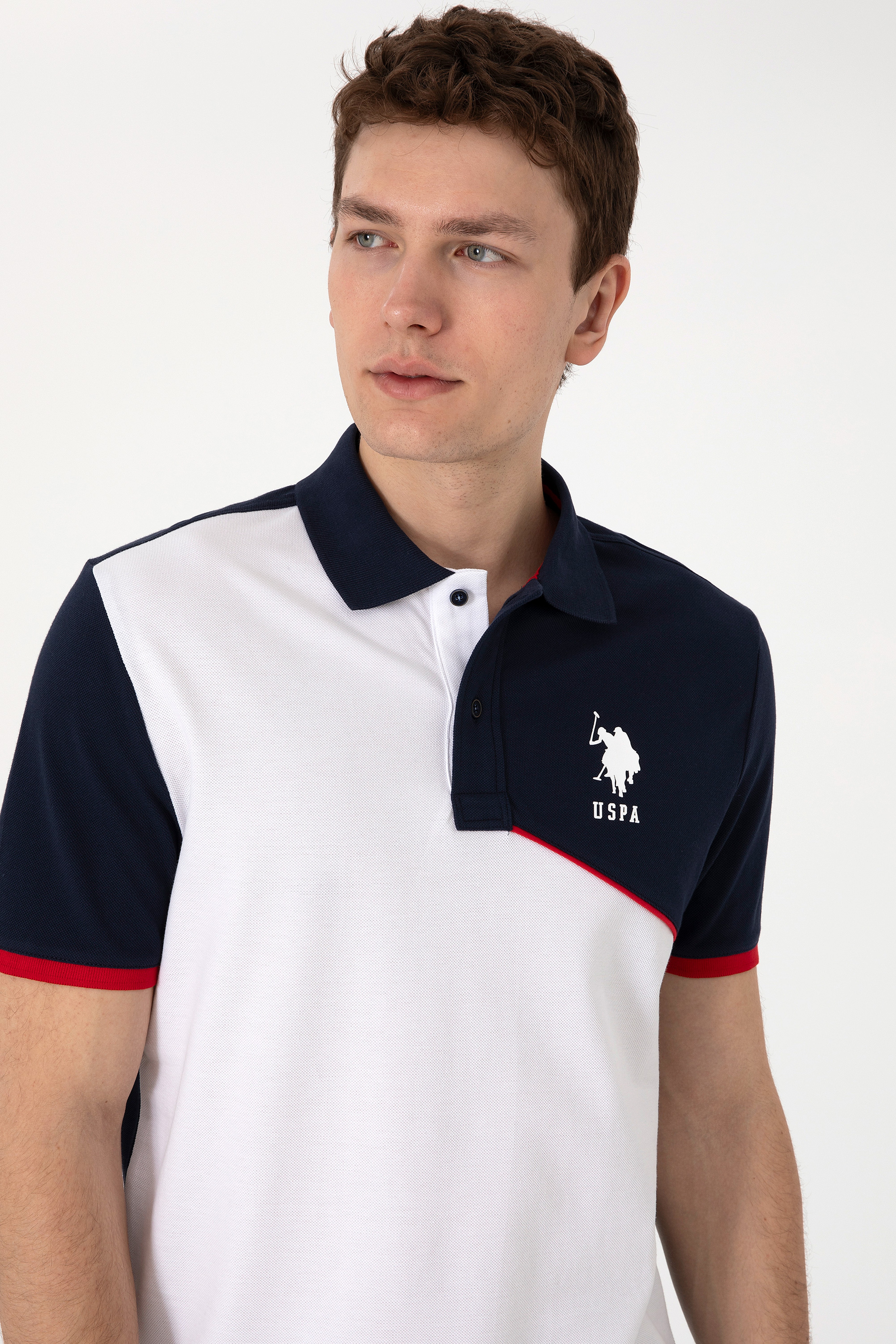 Erkek Regular Fit Polo Yaka Lacivert Tişört - Image 2