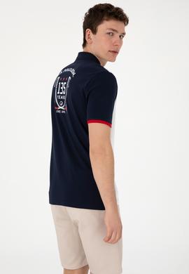Erkek Regular Fit Polo Yaka Lacivert Tişört - 50299821027