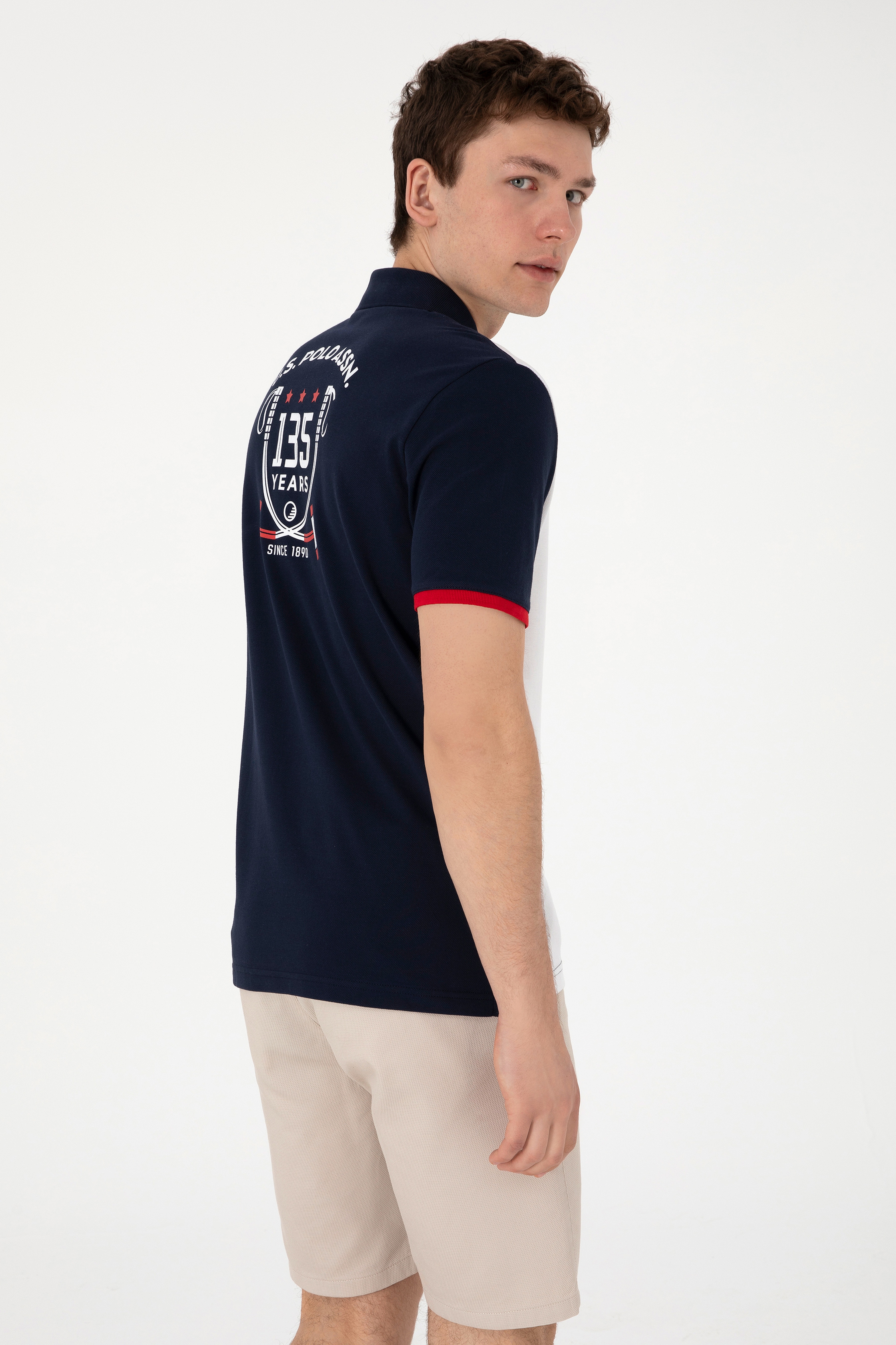 Erkek Regular Fit Polo Yaka Lacivert Tişört