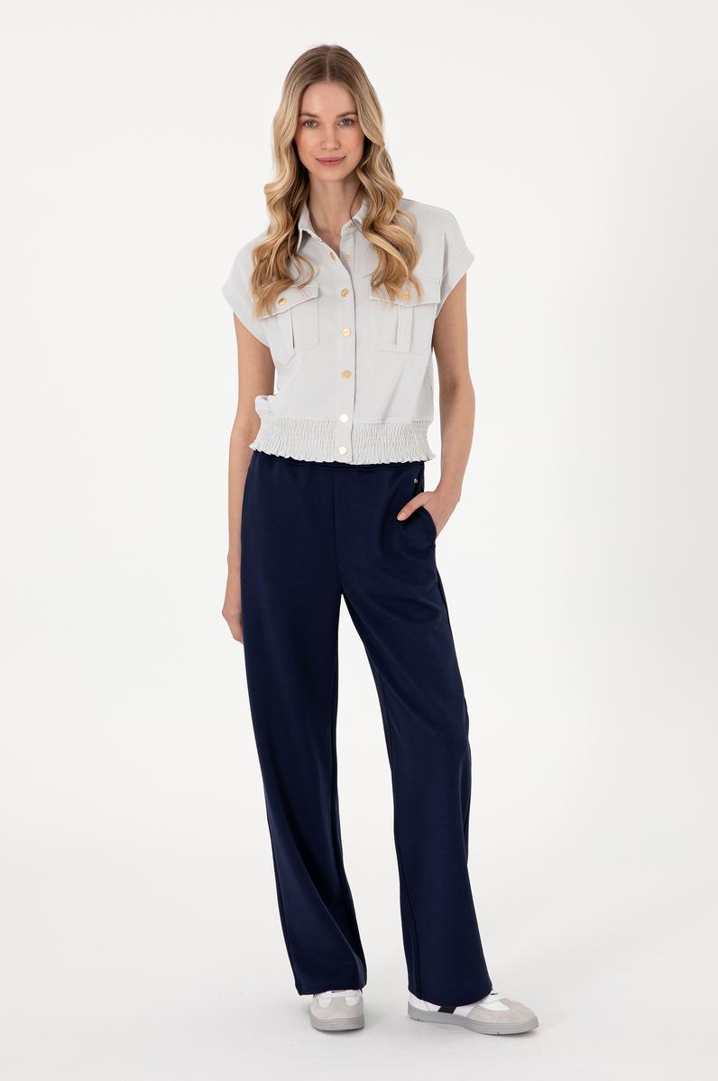 Kadın Lacivert Modal Karışımlı Eşofman Altı