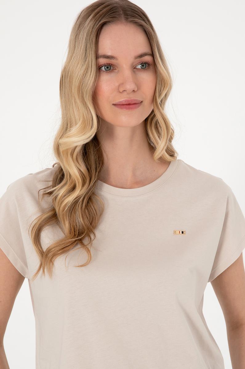 Kadın Taş Bisiklet Yaka Tişört