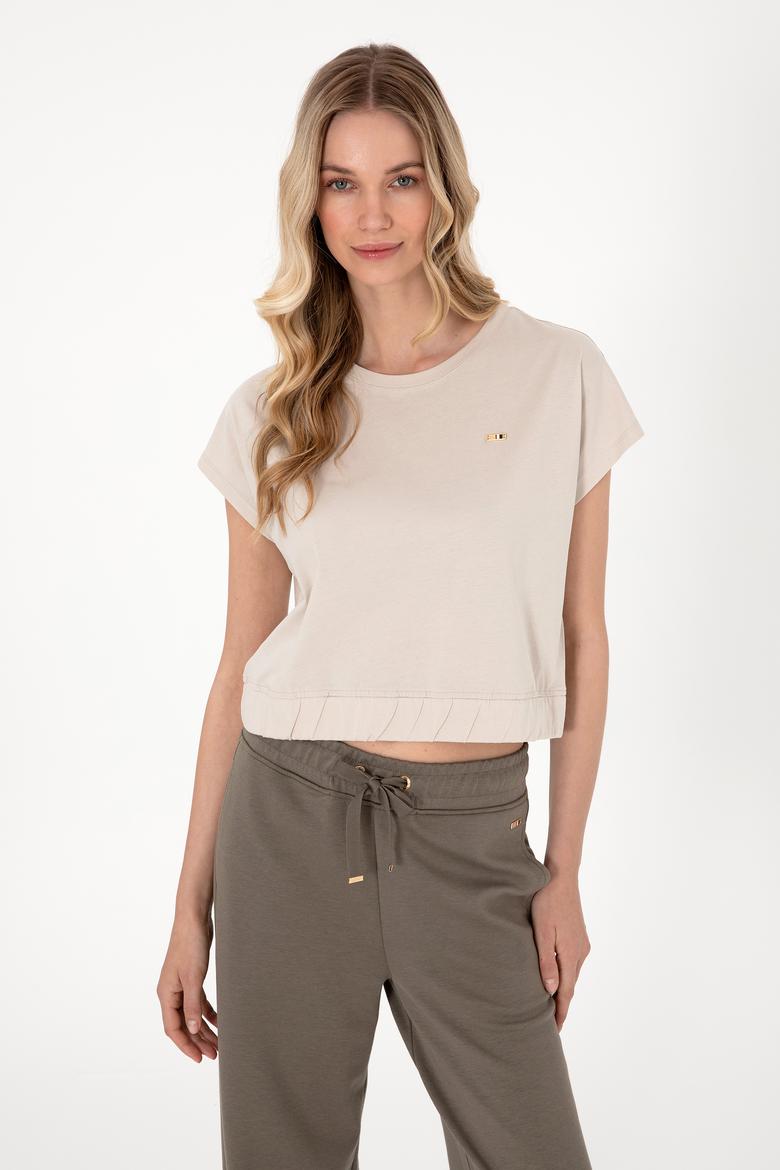 Kadın Taş Bisiklet Yaka Tişört