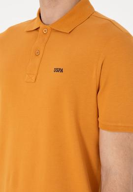 Erkek Regular Fit Polo Yaka Hardal Basic Tişört - 50306007296