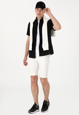 Erkek Siyah Kısa Kollu Gömlek - 50306324078