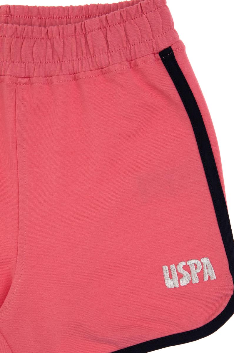 Kız Çocuk Pembe Regular Fit Örme Şort