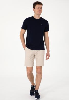 Erkek Regular Fit Bisiklet Yaka Lacivert Tişört - 50306913016