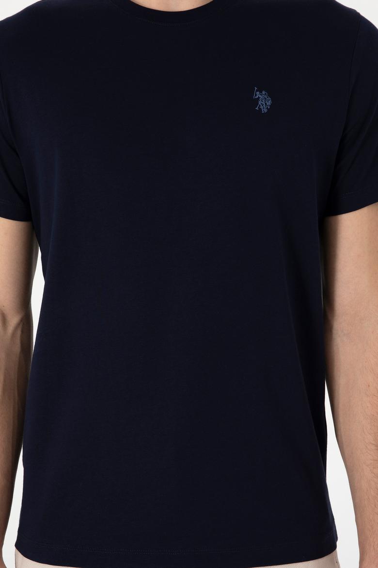 Erkek Regular Fit Bisiklet Yaka Lacivert Tişört - 50306913016