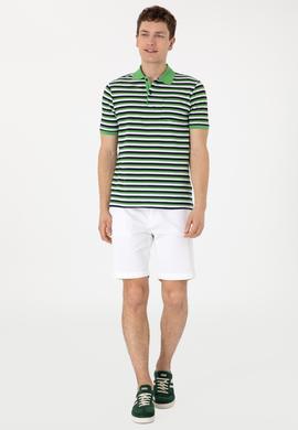 Erkek Regular Fit Polo Yaka Yeşil Tişört - 50306794021