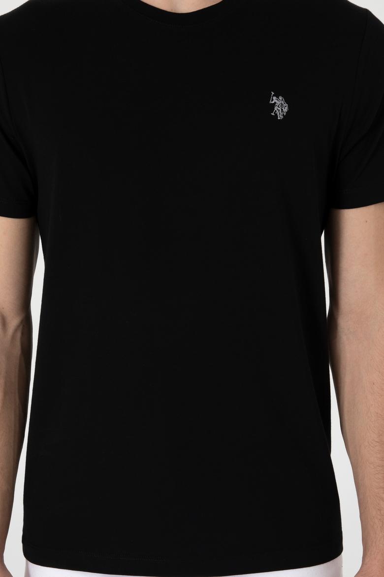 Erkek Regular Fit Bisiklet Yaka Siyah Tişört - 50306913036