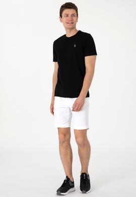 Erkek Regular Fit Bisiklet Yaka Siyah Tişört - 50306913036