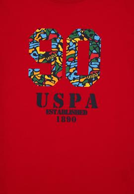 Erkek Çocuk Kırmızı Bisiklet Yaka Tişört - 50307268038