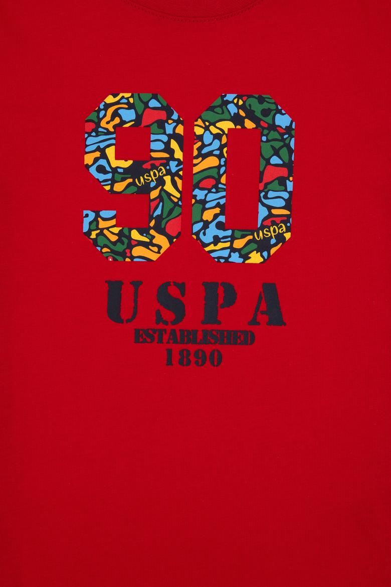 Erkek Çocuk Kırmızı Bisiklet Yaka Tişört - 50307268038