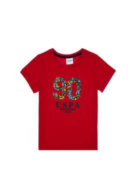 Erkek Çocuk Kırmızı Bisiklet Yaka Tişört - 50307268038