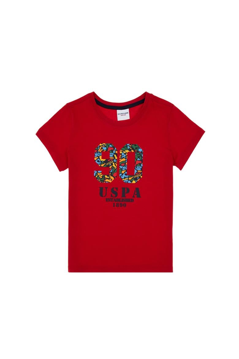 Erkek Çocuk Kırmızı Bisiklet Yaka Tişört