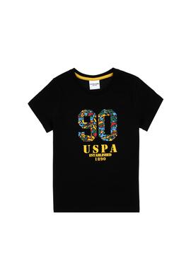 Erkek Çocuk Siyah Bisiklet Yaka Tişört - 50307268027