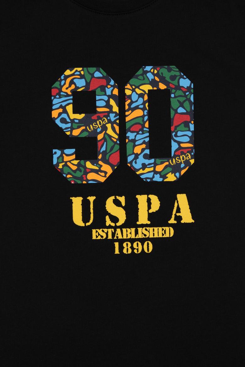 Erkek Çocuk Siyah Bisiklet Yaka Tişört - 50307268027