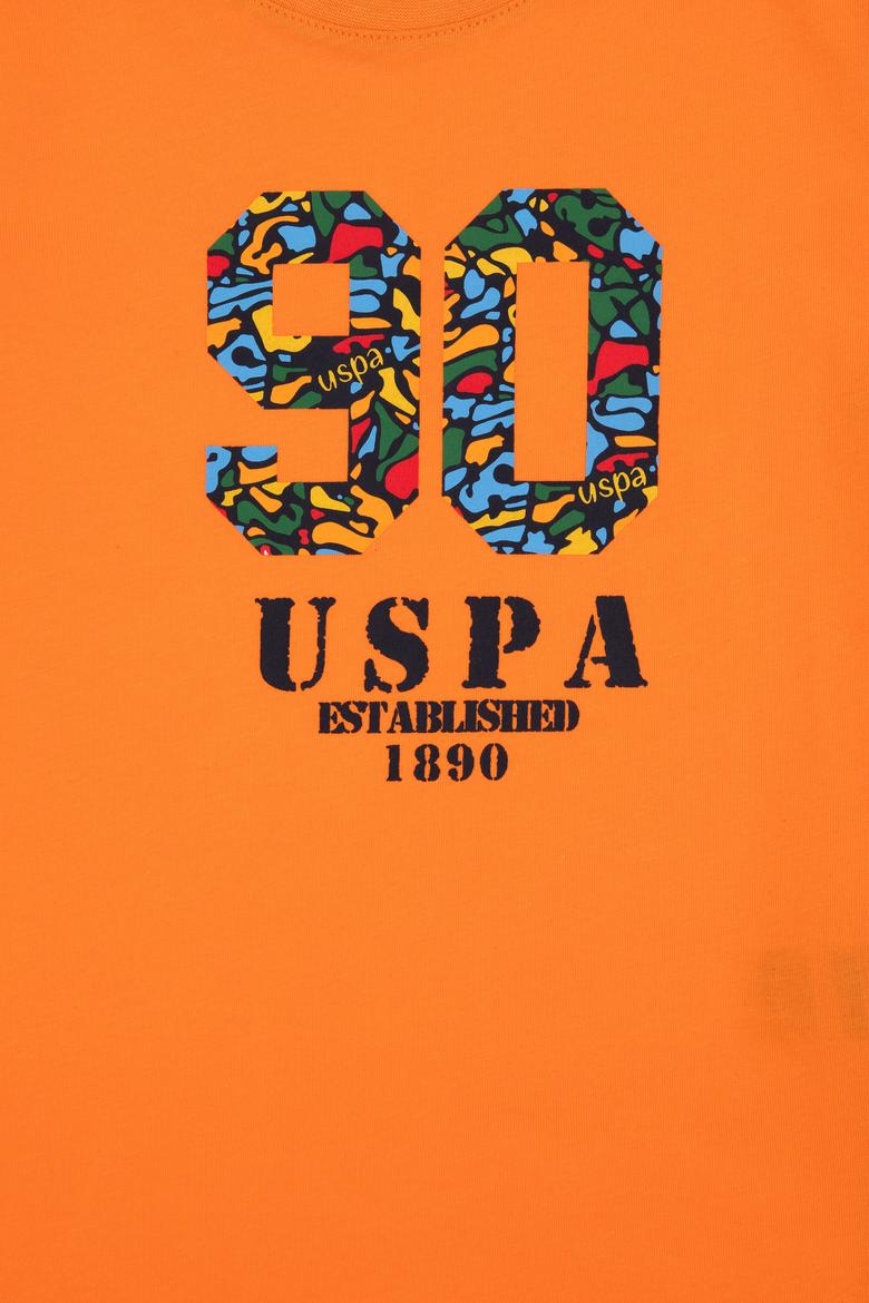 Erkek Çocuk Turuncu Bisiklet Yaka Tişört - 50307268016