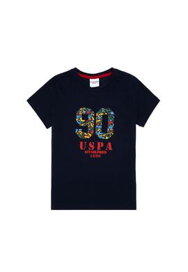 Erkek Çocuk Lacivert Bisiklet Yaka Tişört - 50307268049