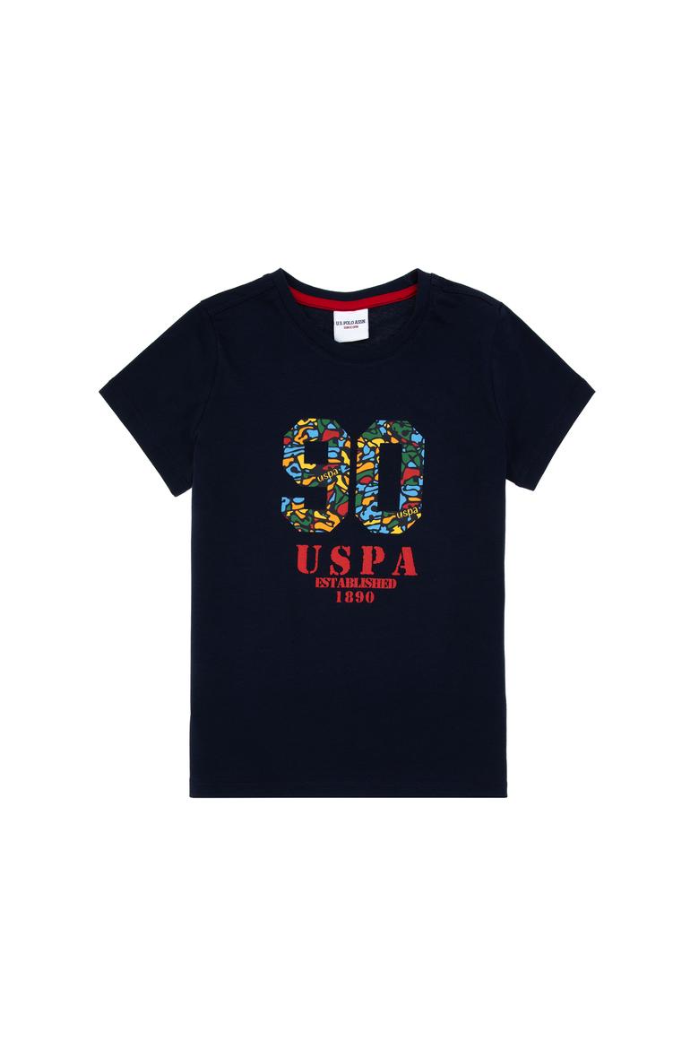 Erkek Çocuk Lacivert Bisiklet Yaka Tişört