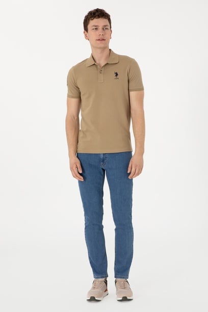 Erkek Mavi Straight Fit Jean Pantolon