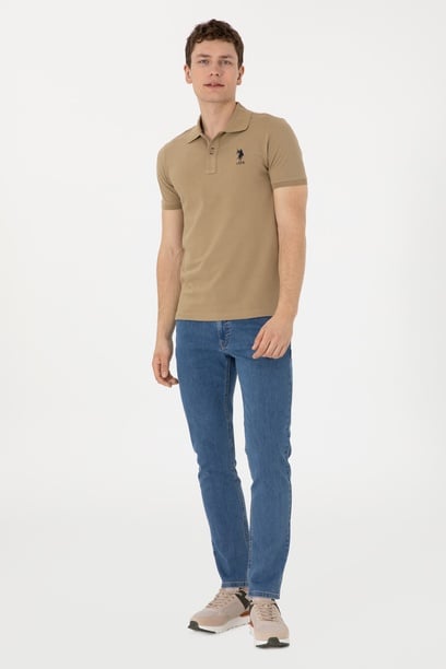 Erkek Mavi Straight Fit Jean Pantolon