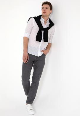 Erkek Gri Jean Pantolon - 50281503014