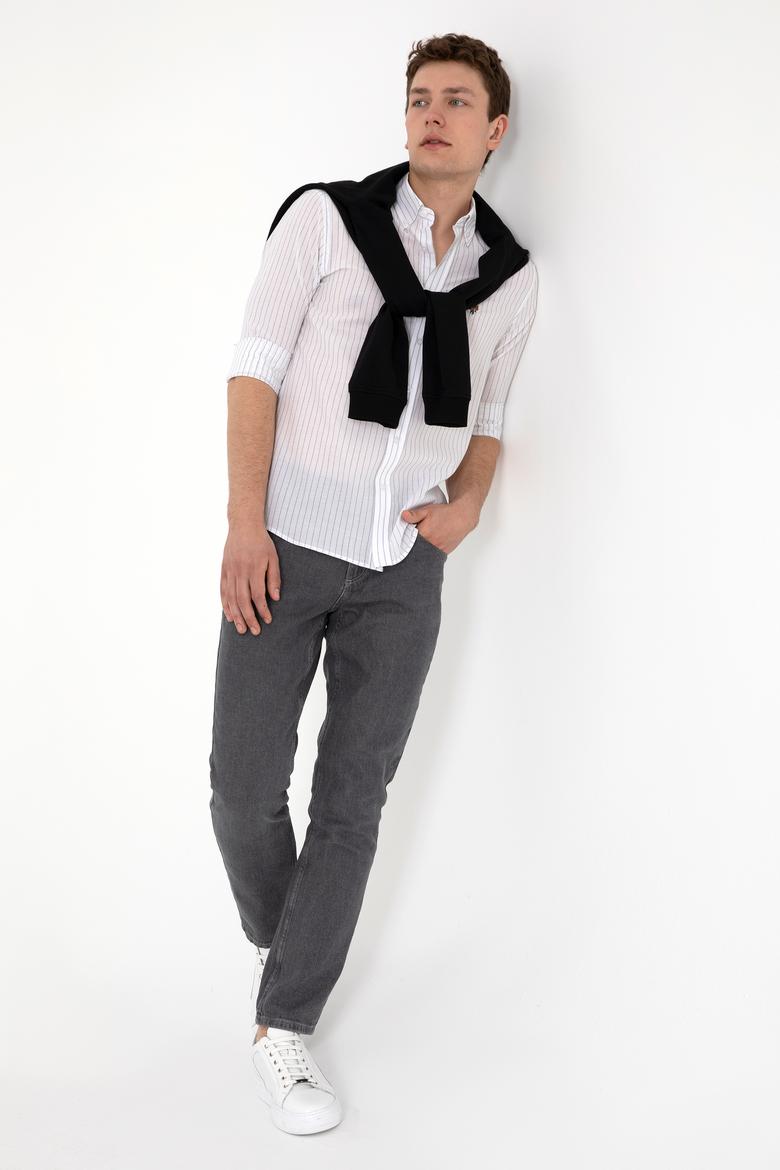 Erkek Gri Jean Pantolon - 50281503014