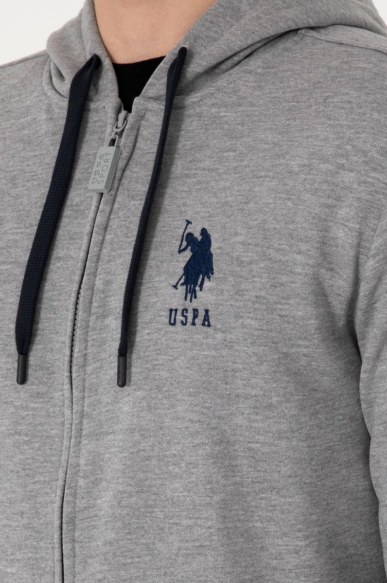 Erkek Gri Melanj Örme Hırka