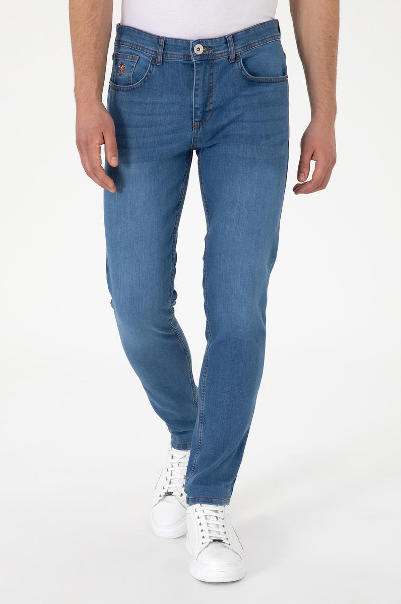 Erkek Açık Mavi Jean Pantolon