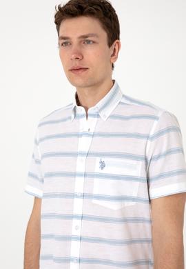 Erkek Mavi Kısa Kollu Gömlek - 50300189028