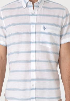 Erkek Mavi Kısa Kollu Gömlek - 50300189028