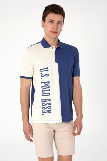 Erkek Regular Fit Polo Yaka Açık Lacivert Tişört