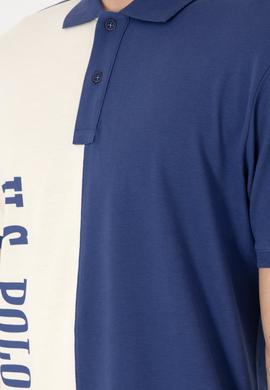 Erkek Regular Fit Polo Yaka Açık Lacivert Tişört - 50299841021