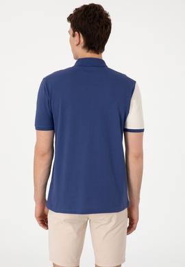 Erkek Regular Fit Polo Yaka Açık Lacivert Tişört - 50299841021