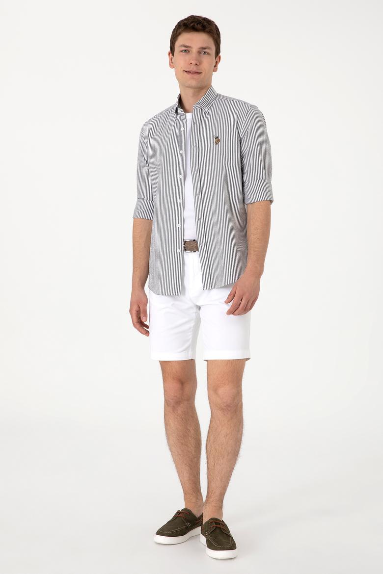 Erkek Koyu Haki Uzun Kollu Gömlek - 50299605018