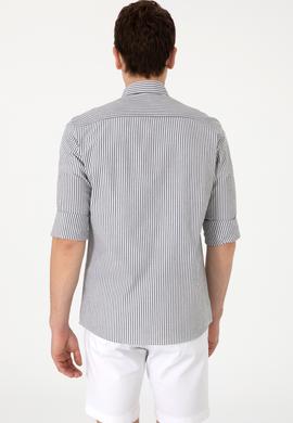 Erkek Koyu Haki Uzun Kollu Gömlek - 50299605018