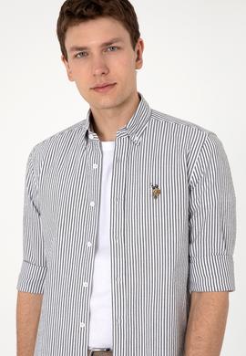 Erkek Koyu Haki Uzun Kollu Gömlek - 50299605018