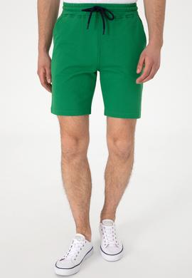 Erkek Yeşil Örme Şort - 50298062029